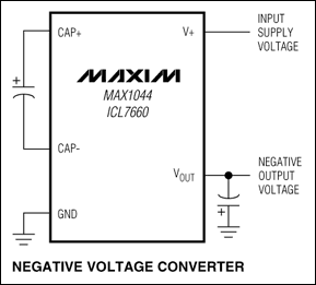 ICL7660,MAX1044:典型工作电路