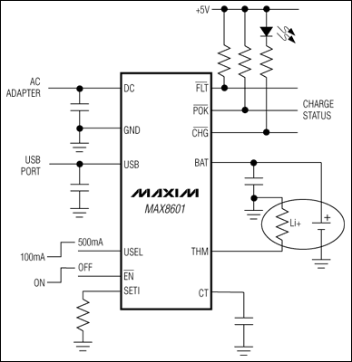 MAX8600,MAX8601:典型工作电路