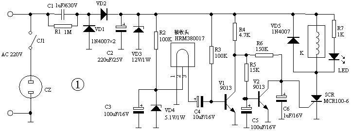 可控硅在红外遥控开关中的应用