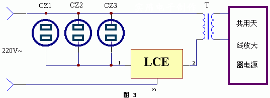 共用天线放大器电源自控器