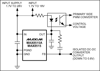 MAX8515A,MAX8515:典型工作电路