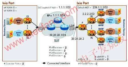 MulticastVPN测试示意  www.obk20.com