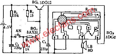 CW9300在定时门铃电路中的应用电路图  www.obk20.com