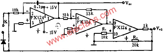 FX124组成的多种波形发生器电路图  www.obk20.com