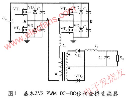 基本ZVS PWM DC—DC移相全桥变换器 www.obk20.com