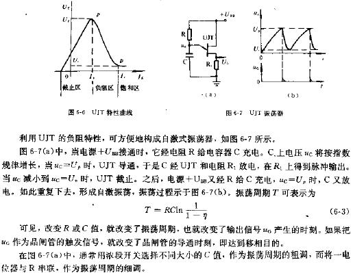 UJT特性曲线与UJT振荡器