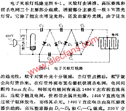 电子灭蚊灯电路  www.obk20.com