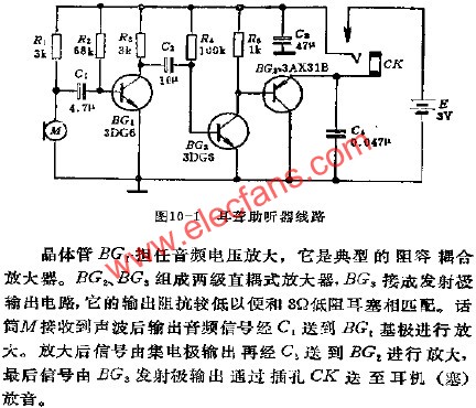 耳聋助听器电路  www.obk20.com