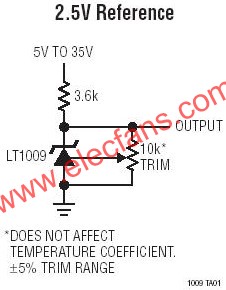 LT1009典型应用电路图  www.obk20.com