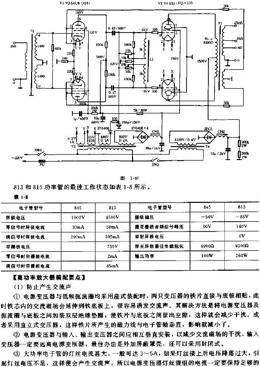 高功率电子管功率放大器电路原理图  www.obk20.com