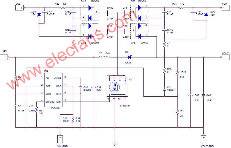 FP5138应用电路 www.obk20.com