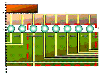 PCB 的引出过孔区域