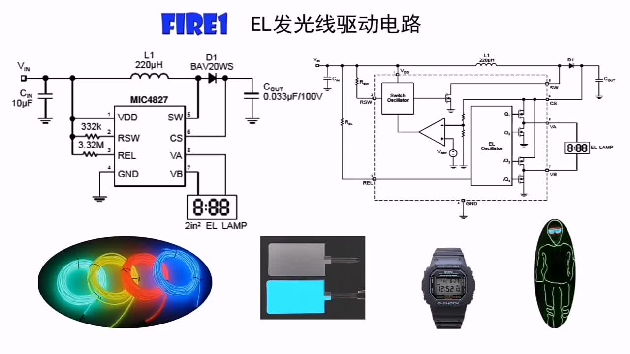 EL发光线如何工作，驱动电路有哪些功能，用电池可以发光吗？(1)#硬声创作季 