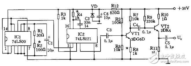 74ls221中文资料汇总（74ls221引脚图及功能_逻辑功能及应用电路）