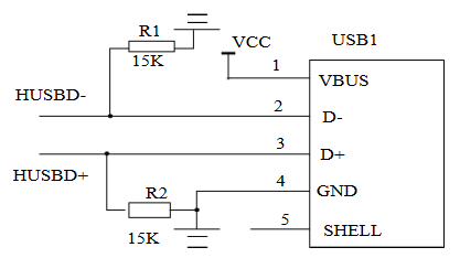 USB电路连接图