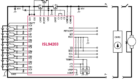 【intersil】电池保护、监控与平衡解决方案