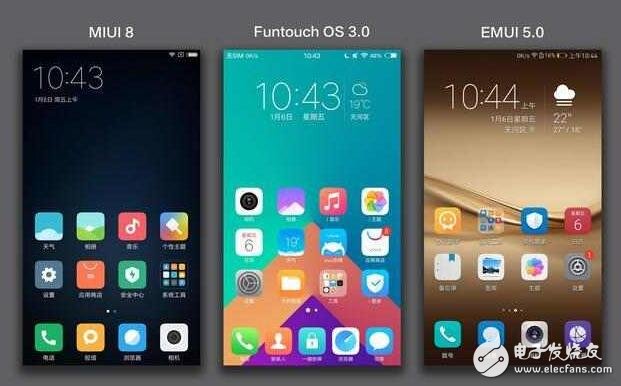 vivo新系统对比小米MIUI8、华为EMUI5.0， 谁才是国产第一