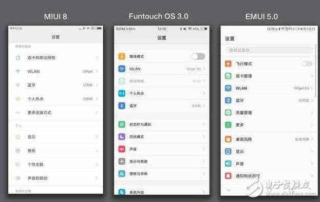 vivo新系统对比小米MIUI8、华为EMUI5.0， 谁才是国产第一