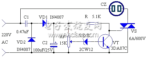 家电过压保护电路原理图