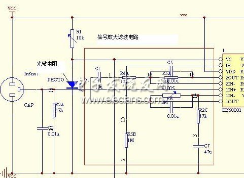 红外信号放大滤波电路