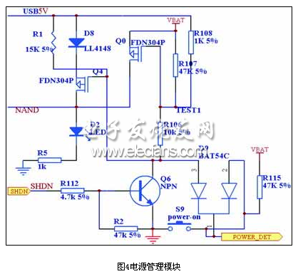 电源开关控制部分电路