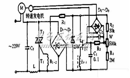 双向可控硅与单结晶管构成控制电路