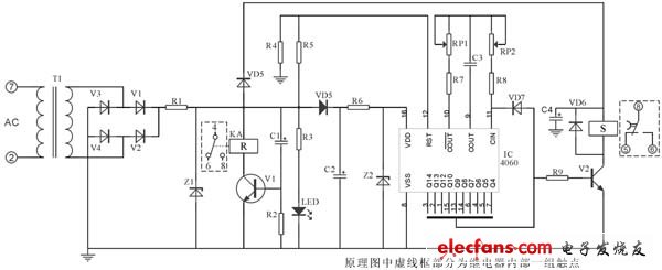 CD4060集成原理图