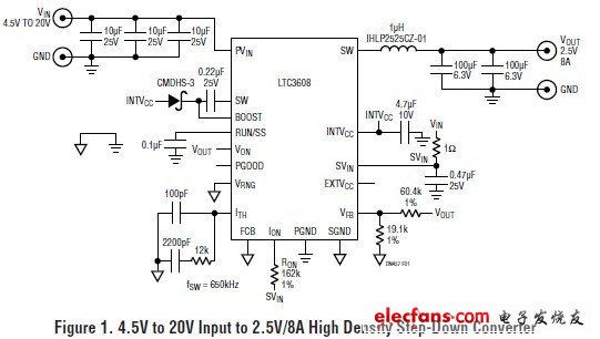 DN457宽输入电压范围同步降压稳压器