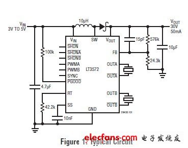 DN436微型全桥压电马达驱动器