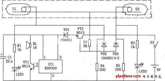 基于KD9300的电子水平仪电路