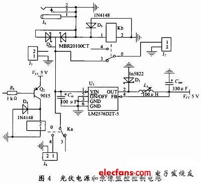 光伏电源和录像监控控制电路