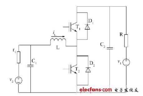 图3 双向DC-DC 变换器主电路