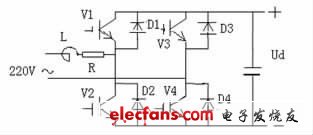 图2 PWM 整流电路原理图