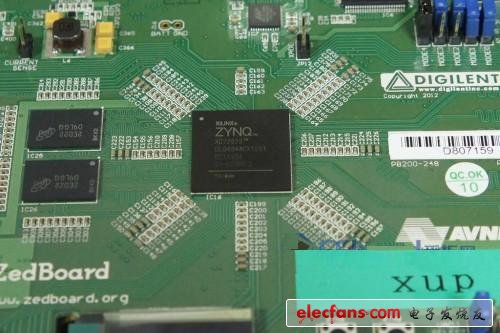 　核心ZYNQ XC7Z020CLG484，第一眼看着像八卦阵