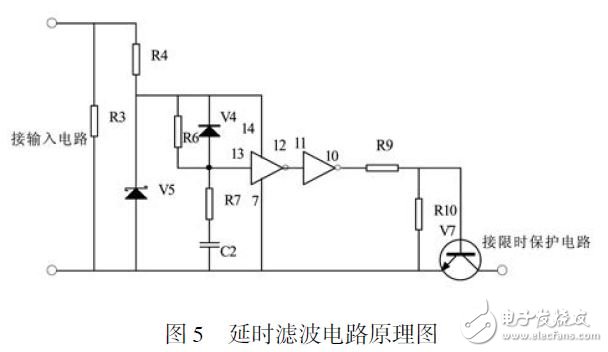 图5 延时滤波电路原理图