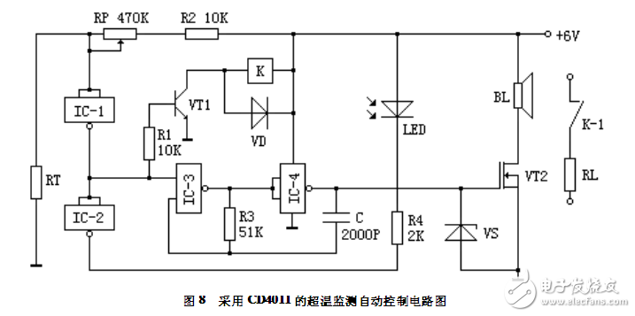 采用CD4011的超温监测自动控制电路设计