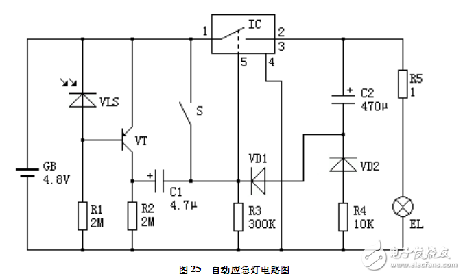 自动应急灯控制电路设计