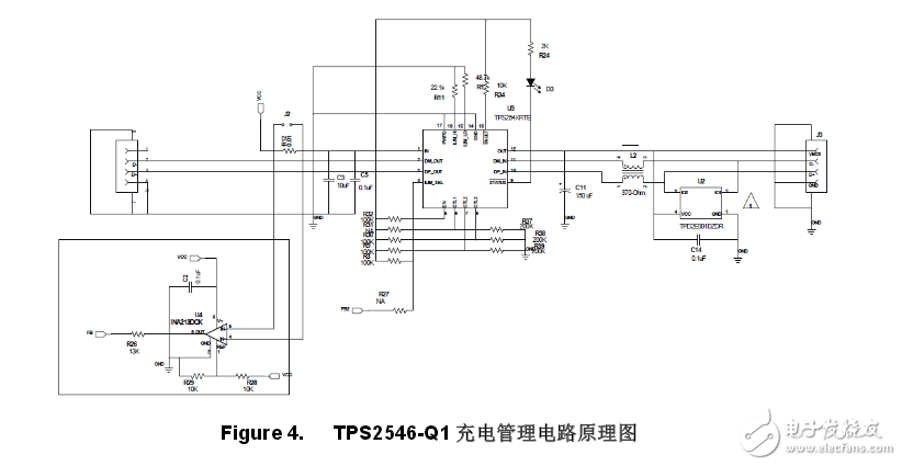 带有线路补偿功能的车载USB充电器电路设计