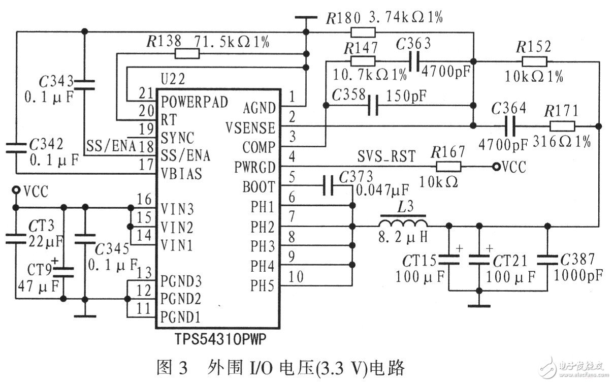 采用TPS54310的雷达视频信号模拟器的电源电路设计