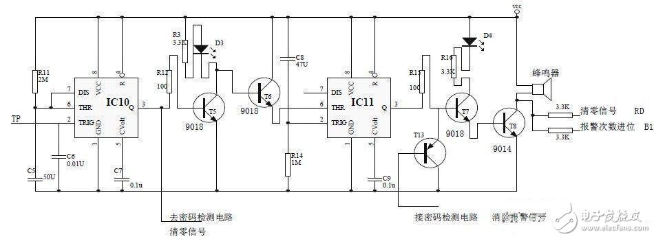 电子密码锁单稳态电路设计攻略 —电路图天天读（122）