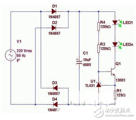 LED电源次级恒流经典电路TOP6 —电路图天天读（127）