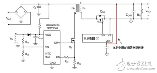 怎么在智能手机充电器中偏置SR控制电路IC？