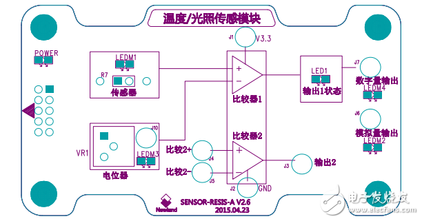 温度光照传感模块说明