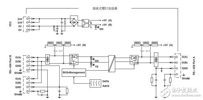 菲尼克斯485中继器资料及电路图