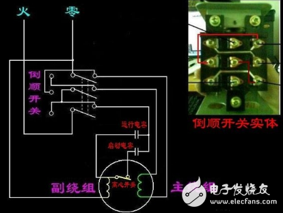 单相电机的电容接线方法图解