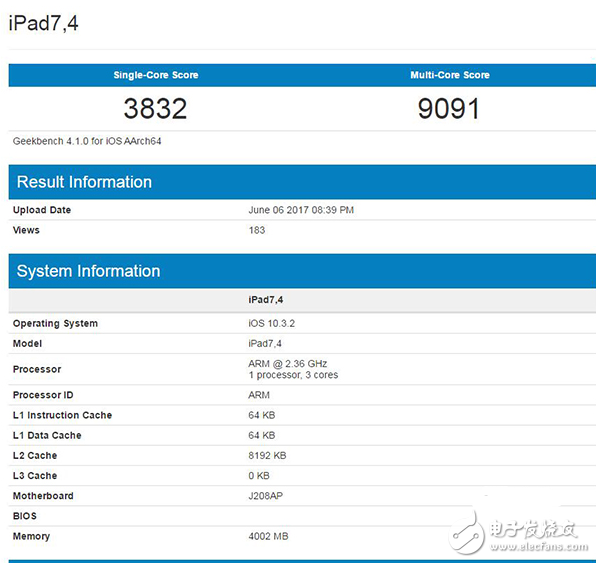 10.5英寸iPad Pro跑分曝光：A10X性能爆炸虐暴A10和骁龙835