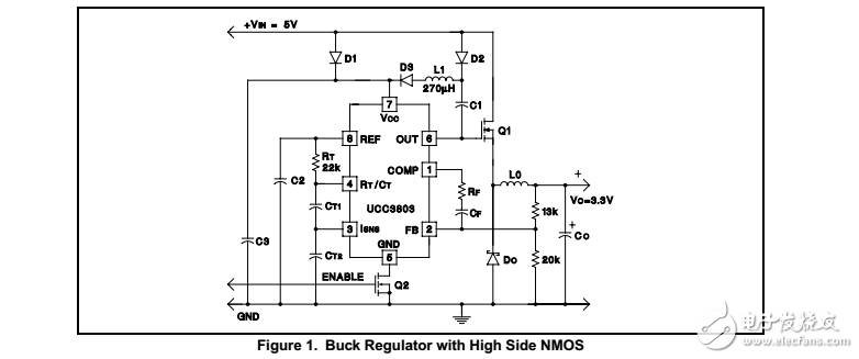 创新的降压稳压器使用高边N沟道开关无复杂栅极驱动