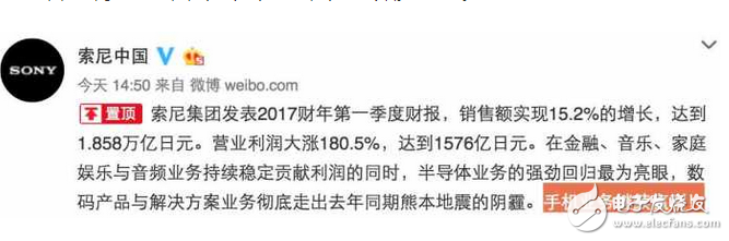 索尼“频频”说要放弃手机业务,然而越做越大！索尼手机利润同比暴涨7倍