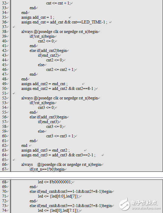 基于Verilog FPGA 流水灯设计