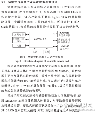 基于WSN的无线穿戴式医疗监护系统设计方案